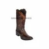 Guadalajara Western Wear Men Los Altos Faded Brown Caiman Tail & Deer European Square Toe Cowboy Boots 2 Guadalajara Western Wear Men Los Altos Faded Brown Caiman Tail & Deer European Square Toe Cowboy Boots