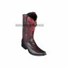 Guadalajara Western Wear Los Altos Black Cherry Caiman Belly & Deer European Square Toe Cowboy Boots Men 1 Guadalajara Western Wear Los Altos Black Cherry Caiman Belly & Deer European Square Toe Cowboy Boots Men