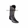 Guadalajara Western Wear Men Los Altos Black Ostrich Leg & Deer European Square Toe Cowboy Boots 1 Guadalajara Western Wear Men Los Altos Black Ostrich Leg & Deer European Square Toe Cowboy Boots
