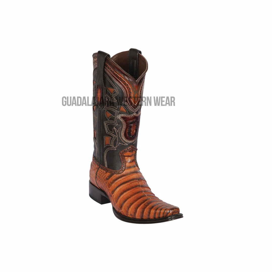 Guadalajara Western Wear Men Los Altos Porto Honey Caiman Belly European Square Toe Cowboy Boots 3 Guadalajara Western Wear Men Los Altos Porto Honey Caiman Belly European Square Toe Cowboy Boots