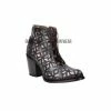 Guadalajara Western Wear Cuadra Bovine Leather Black Saltillo Ankle Boot Women
