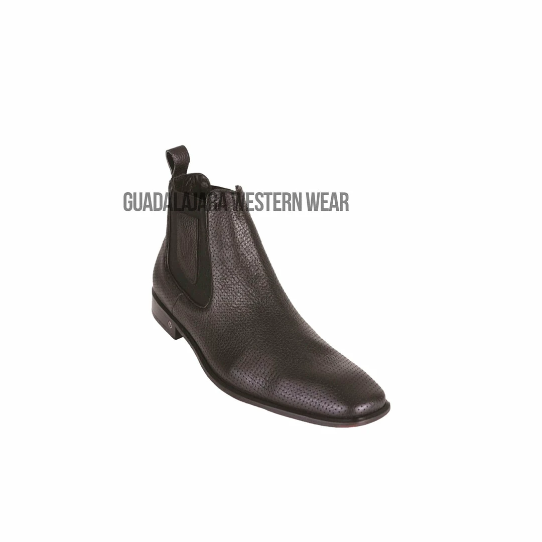 Cuadra Men Vestigium Black Grisly Leather Chelsea Boot 3 Cuadra Men Vestigium Black Grisly Leather Chelsea Boot