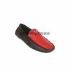 Cuadra Men Vestigium Black / Red Ostrich Leg Loafers
