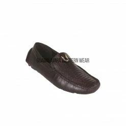 Cuadra Vestigium Black Cherry Ostrich Leg Loafers Men