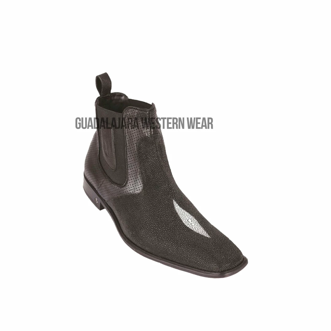 Cuadra Men Vestigium Black Stingle Stone Stingray Chelsea Boot 3 Cuadra Men Vestigium Black Stingle Stone Stingray Chelsea Boot