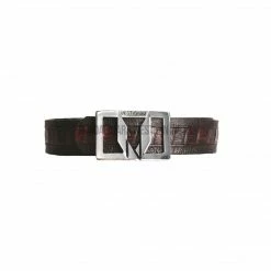 Guadalajara Western Wear Vestigium Black Cherry Caiman Belly Casual Belt Men