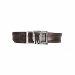Guadalajara Western Wear Vestigium Black Cherry Ostrich Belly Casual Belt Men