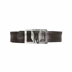 Guadalajara Western Wear Vestigium Black Ostrich Belly Casual Belt