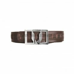 Guadalajara Western Wear Men Vestigium Sanded Brown Caiman Belly Casual Belt