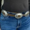 Guadalajara Western Wear Women Western Nocona Oval Concho Belt Brown 1 Guadalajara Western Wear Women Western Nocona Oval Concho Belt Brown