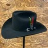 Stetson 6x Skyline Black Cowboy Felt Hat Sinaloa (Copa Chica Falda/Brim 3.5") 2 Stetson 6x Skyline Black Cowboy Felt Hat Sinaloa (Copa Chica Falda/Brim 3.5")