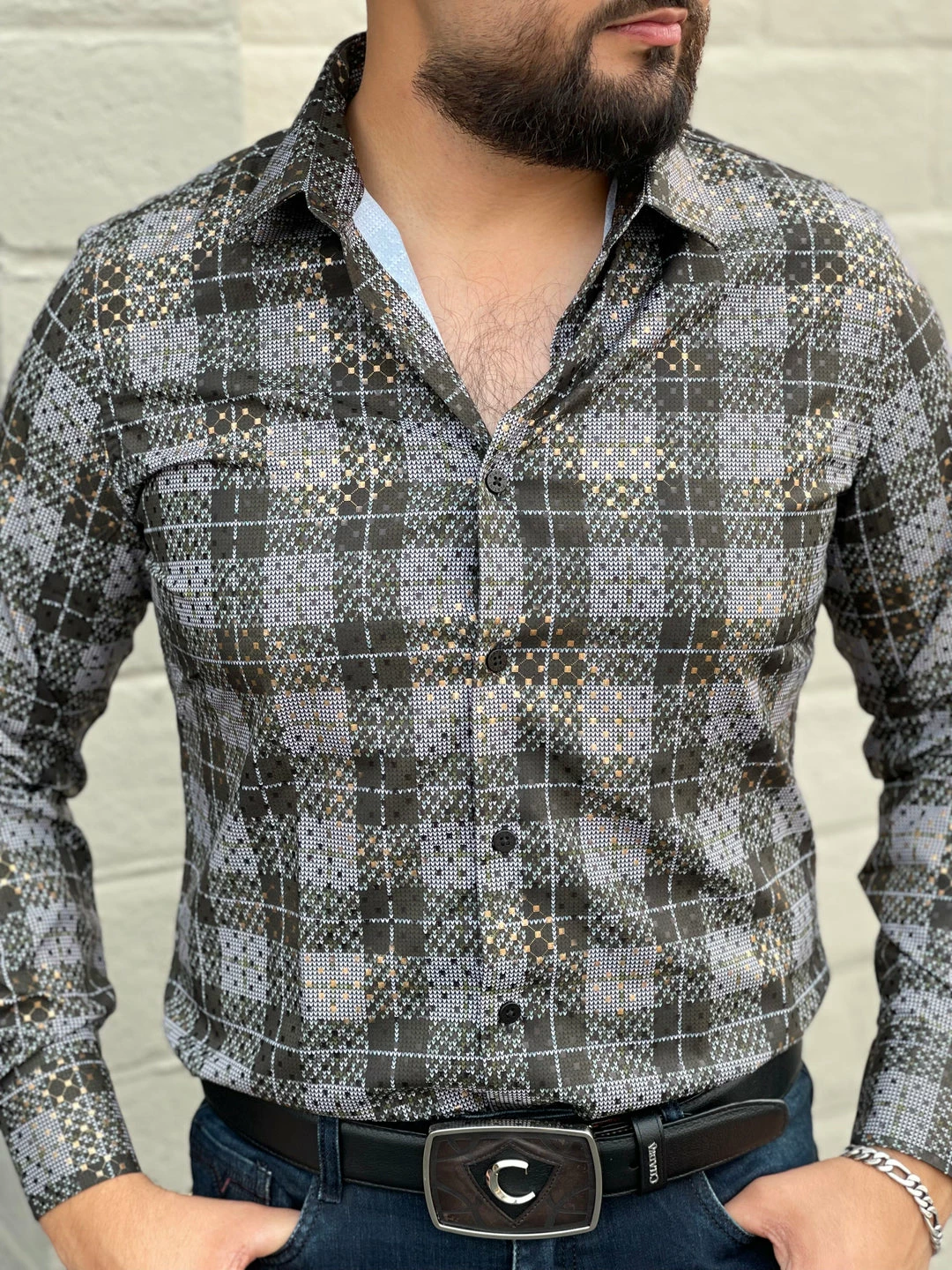 Guadalajara Western Wear Platini Men's Digital Print Shirt - FPL7881 3 Guadalajara Western Wear Platini Men's Digital Print Shirt - FPL7881