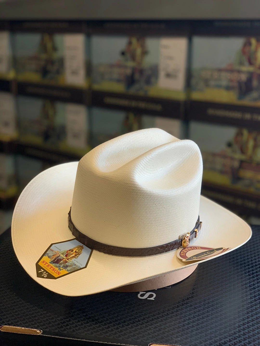 Guadalajara Western Wear Stetson Evilla De Oro 1000x Brim/Falda 3.5" Straw Cowboy Hat 5 Guadalajara Western Wear Stetson Evilla De Oro 1000x Brim/Falda 3.5" Straw Cowboy Hat