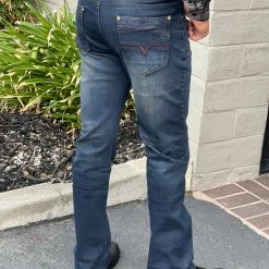 Guadalajara Western Wear Platini Men's Dark Blue Slim Boot Cut Jeans - BCJ7841 9 Guadalajara Western Wear Platini Men's Dark Blue Slim Boot Cut Jeans - BCJ7841