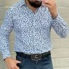 Guadalajara Western Wear Platini Men's Digital Print Shirt - CSL8040 1 Guadalajara Western Wear Platini Men's Digital Print Shirt - CSL8040
