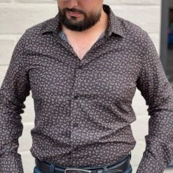 Guadalajara Western Wear Platini Men's Digital Print Shirt - CSL8043