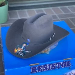 Guadalajara Western Wear Men Resistol 6x Logan Charcoal