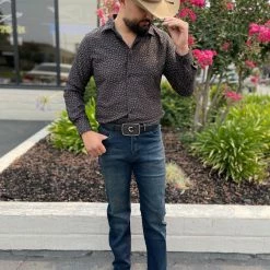 Guadalajara Western Wear Platini Men's Digital Print Shirt - CSL8043