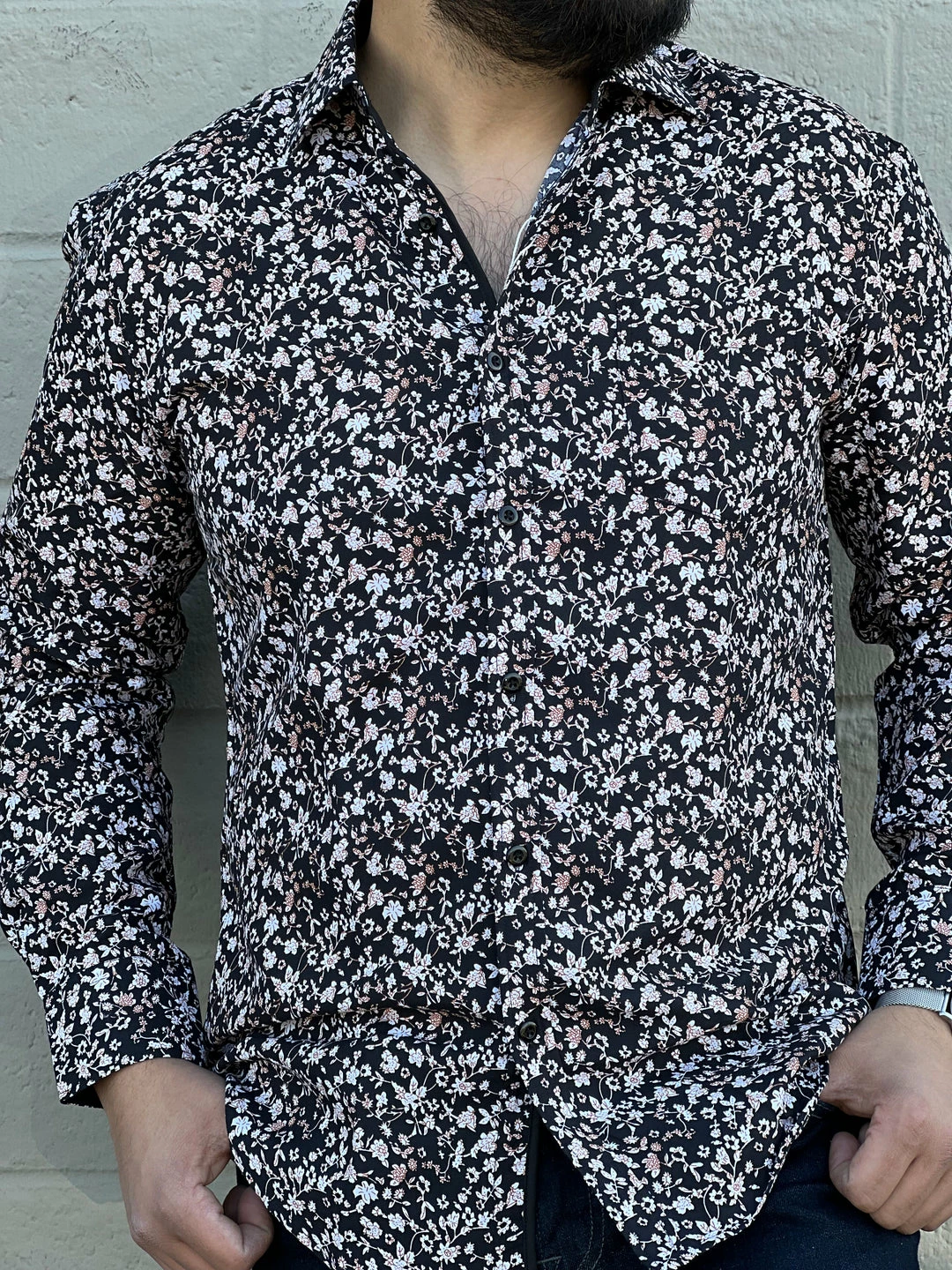 Guadalajara Western Wear Men's Italian Print Long Sleeve Shirt - B584 3 Guadalajara Western Wear Men's Italian Print Long Sleeve Shirt - B584