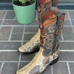 Guadalajara Western Wear Los Altos Oryx Python European Square Toe Cowboy Boots Men