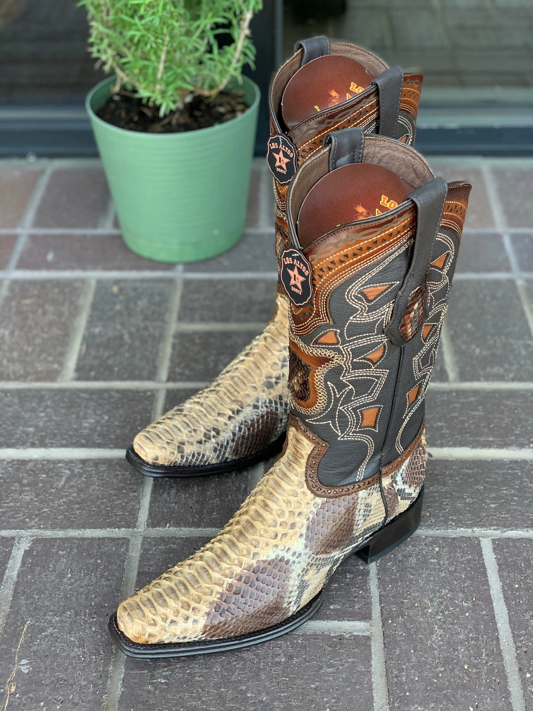 Guadalajara Western Wear Los Altos Oryx Python European Square Toe Cowboy Boots Men 3 Guadalajara Western Wear Los Altos Oryx Python European Square Toe Cowboy Boots Men