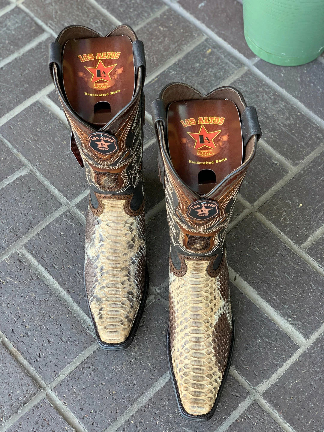 Guadalajara Western Wear Los Altos Oryx Python European Square Toe Cowboy Boots Men 4 Guadalajara Western Wear Los Altos Oryx Python European Square Toe Cowboy Boots Men