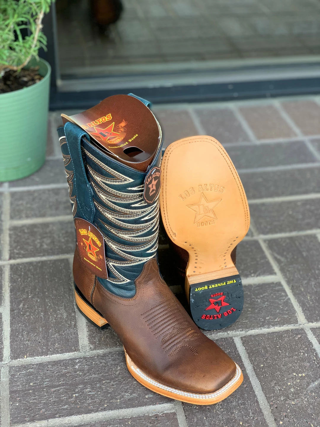Guadalajara Western Wear Los Altos Walnut Rage Wide Square Toe Cowboy Boots Men 5 Guadalajara Western Wear Los Altos Walnut Rage Wide Square Toe Cowboy Boots Men