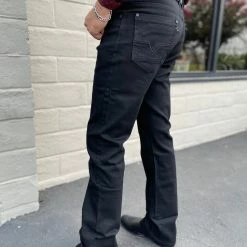 Guadalajara Western Wear Platini Men's Jet Black Slim Boot Cut Jeans - BCJ7843 9 Guadalajara Western Wear Platini Men's Jet Black Slim Boot Cut Jeans - BCJ7843