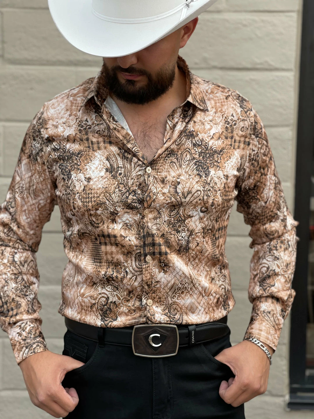 Guadalajara Western Wear Platini Men's Digital Print Shirt - FPL7887 3 Guadalajara Western Wear Platini Men's Digital Print Shirt - FPL7887