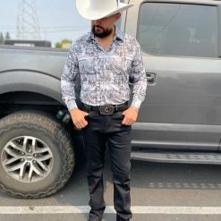 Guadalajara Western Wear Platini Men's Digital Print Shirt - FPL7883 6 Guadalajara Western Wear Platini Men's Digital Print Shirt - FPL7883