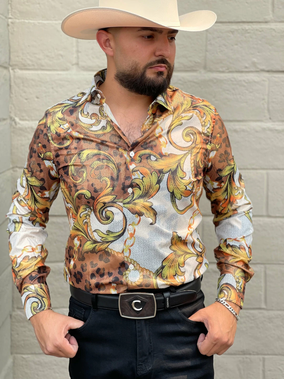 Guadalajara Western Wear Platini Men's Digital Print Shirt - FPL7862 3 Guadalajara Western Wear Platini Men's Digital Print Shirt - FPL7862