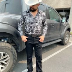 Guadalajara Western Wear Platini Men's Digital Print Shirt - FPL7885
