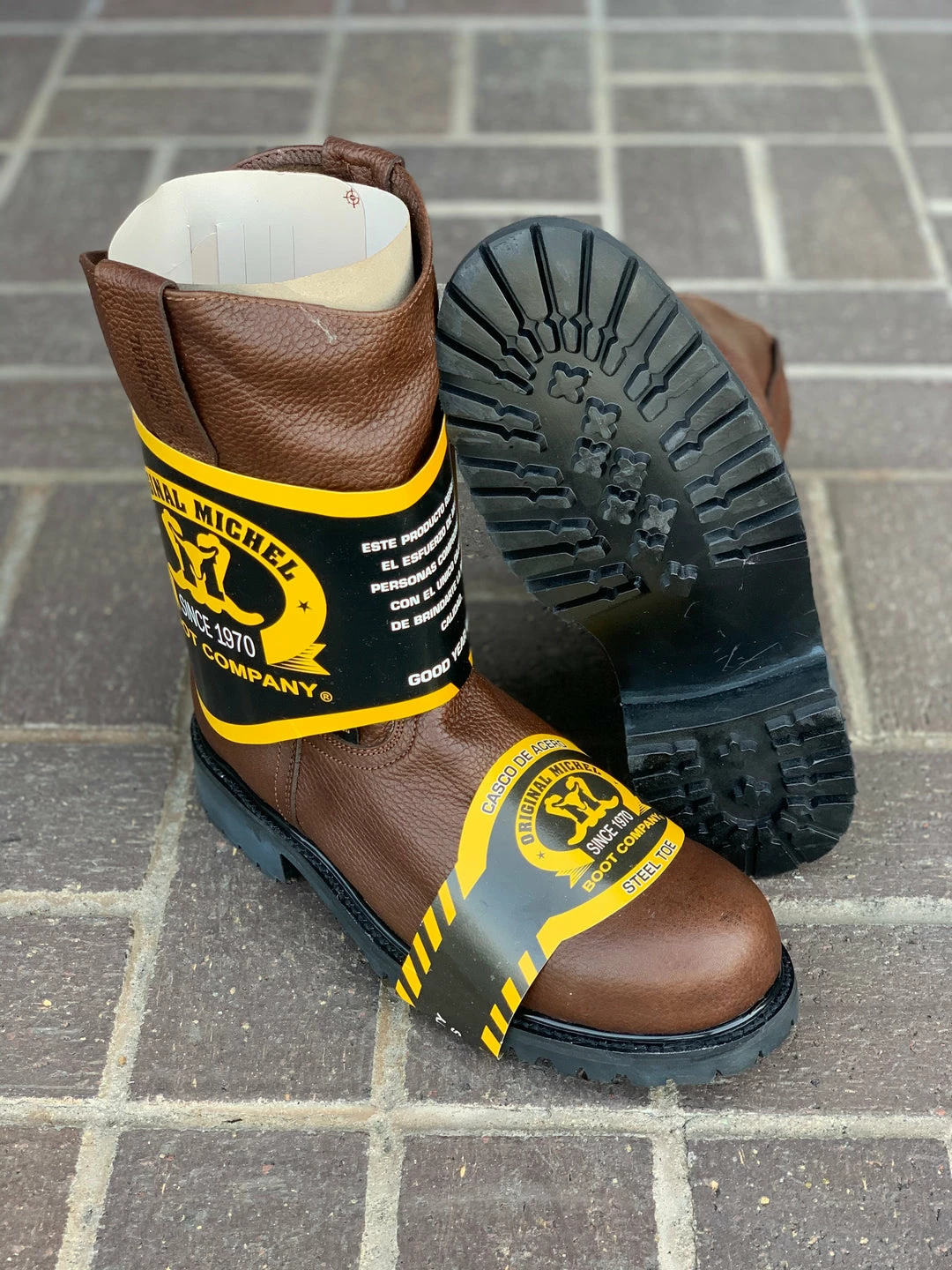 Guadalajara Western Wear Original Michel Boots Men's Pull On Work Boot Brown Steel Toe 4 Guadalajara Western Wear Original Michel Boots Men's Pull On Work Boot Brown Steel Toe