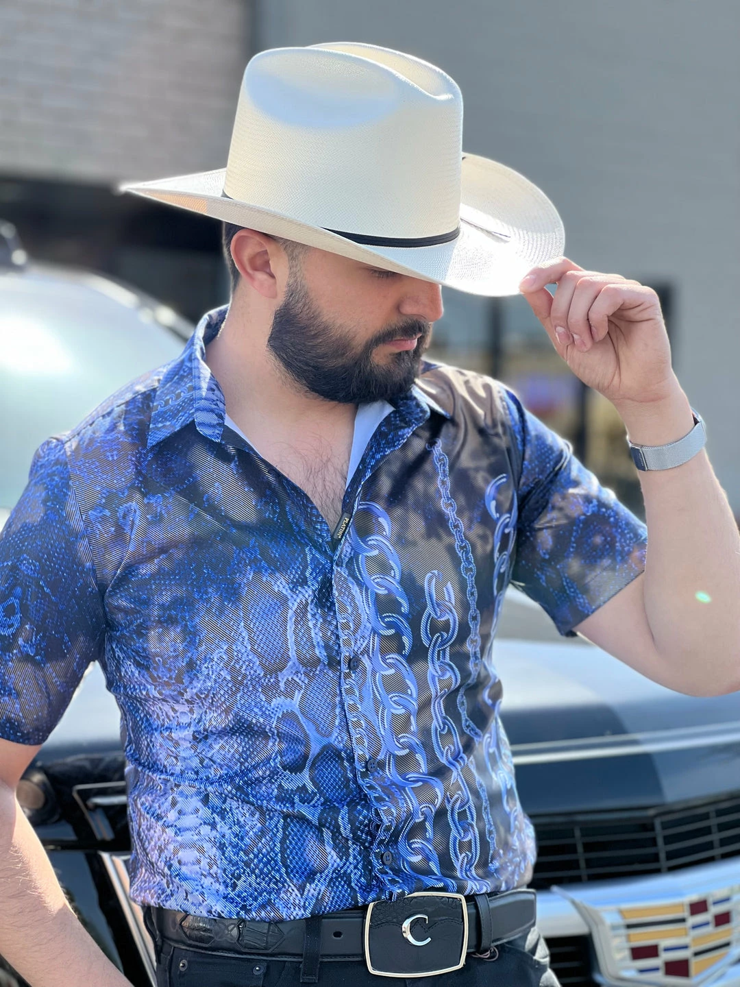 Guadalajara Western Wear Platini Men's Digital Print Short Sleeve Shirt - FPS8639 3 Guadalajara Western Wear Platini Men's Digital Print Short Sleeve Shirt - FPS8639