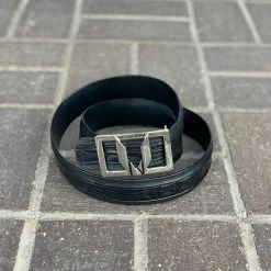 Guadalajara Western Wear Men Vestigium Black Caiman Belly Casual Belt