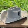 Stetson 6x Spartan Granite Grey Diamante Negro Cowboy Felt Hat Sinaloa (Copa Chica Falda/Brim 3.5") Men