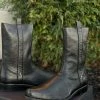 Guadalajara Western Wear Men Cuadra Botin De Venado - Black