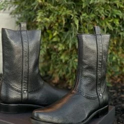 Guadalajara Western Wear Men Cuadra Botin De Venado - Black