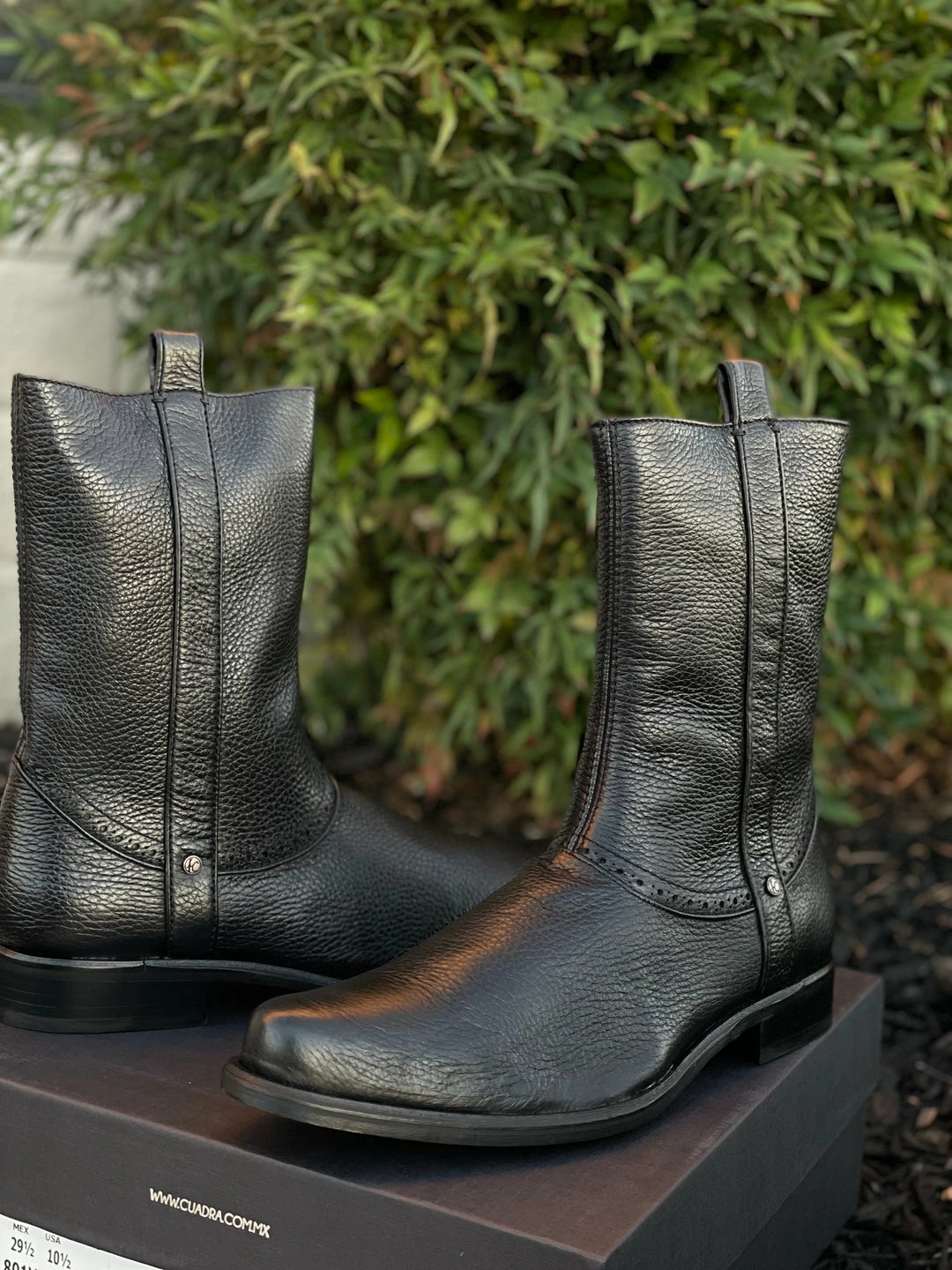 Guadalajara Western Wear Men Cuadra Botin De Venado - Black 3 Guadalajara Western Wear Men Cuadra Botin De Venado - Black