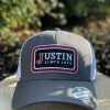 Guadalajara Western Wear Accessories Justin Cap - Grey/White 2 Guadalajara Western Wear Accessories Justin Cap - Grey/White