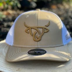 Guadalajara Western Wear Accessories Lost Calf Cap - Tan/White