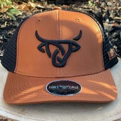 Guadalajara Western Wear Lost Calf Cap - Black/Brown Accessories