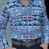 Guadalajara Western Wear Platini Men's Aztec Digital Print Shirt - AZL7779 1 Guadalajara Western Wear Platini Men's Aztec Digital Print Shirt - AZL7779