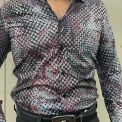 Guadalajara Western Wear Platini Men's Digital Button Up Shirt - FPL7856 Long Sleeve Shirts / Camisas Manga Larga