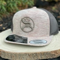 Guadalajara Western Wear Hooey Roughy Strap Cap - Heather Brown/ Orange