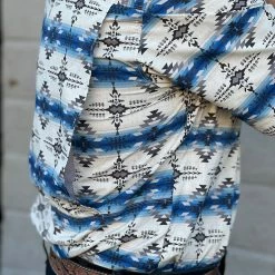 Guadalajara Western Wear Men Ariat Ventek Twilight Blue Serape Classic Short Sleeve Shirt 10 Guadalajara Western Wear Men Ariat Ventek Twilight Blue Serape Classic Short Sleeve Shirt