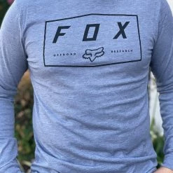 Guadalajara Western Wear FOX Racing Grey Badger Long Sleeve Tee