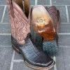 Guadalajara Western Wear Circle G Men's Dark Brown Caiman Western Boot