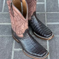 Guadalajara Western Wear Circle G Men's Dark Brown Caiman Western Boot