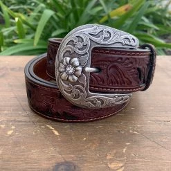 Guadalajara Western Wear Nocona Belt Co. Women's Tone Tan Filagree Belt